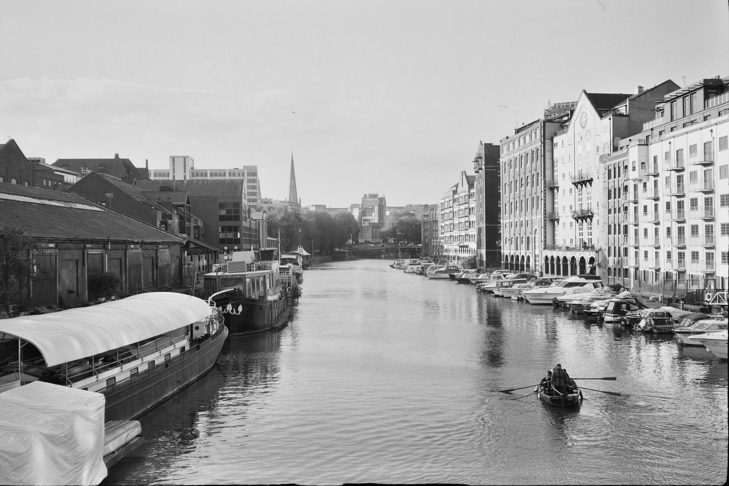 People enjoying food at a restaurant
